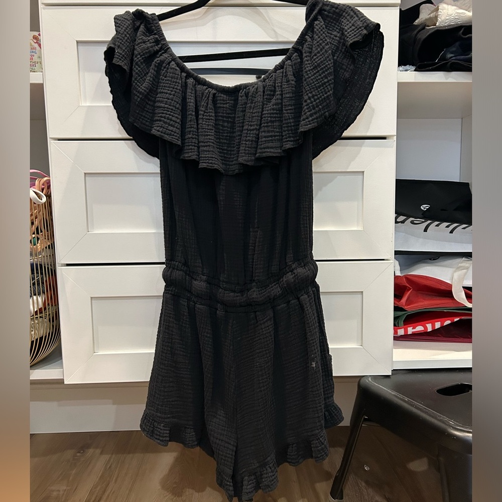 ocean drive black romper